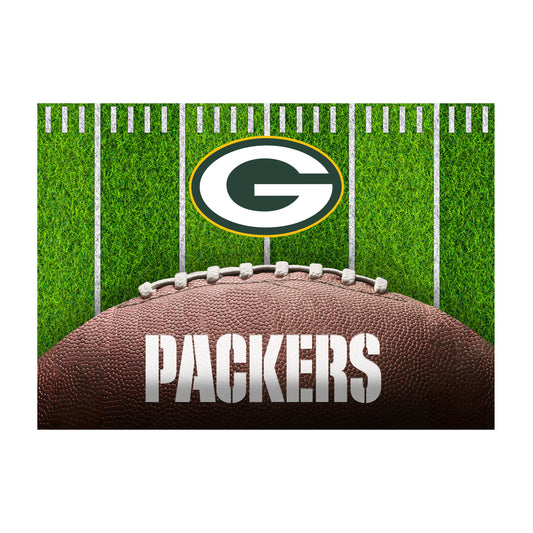 Green Bay Packers washable football field rug