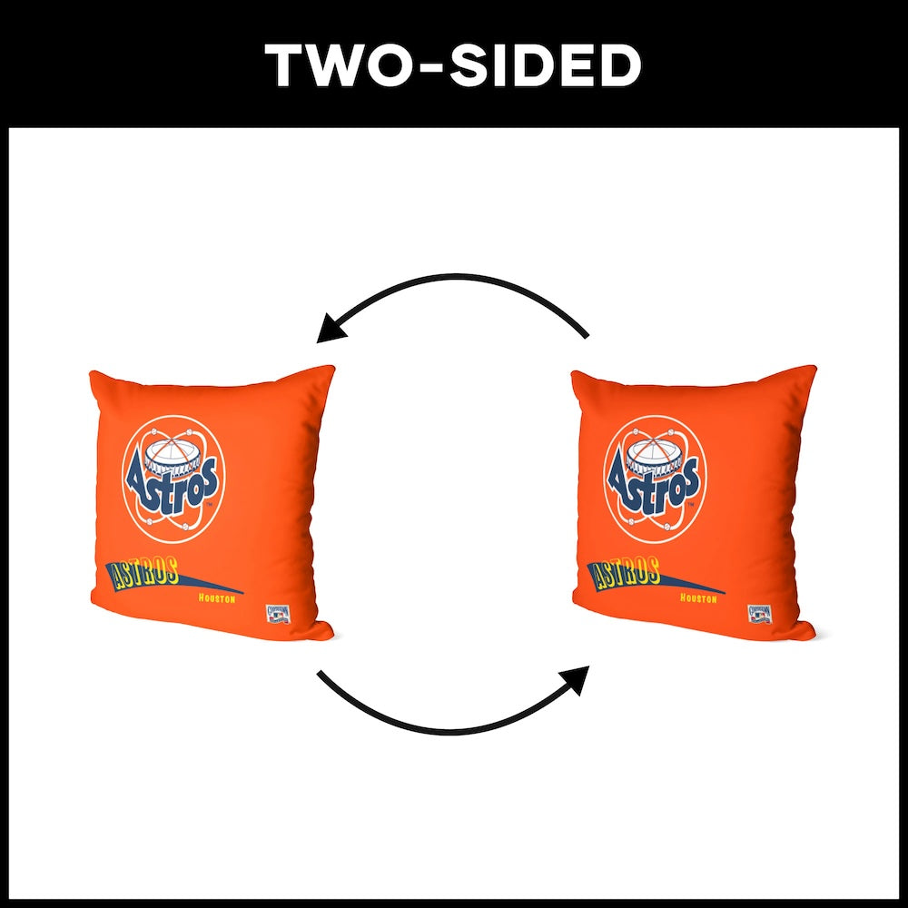 Houston Astros vintage throw pillow