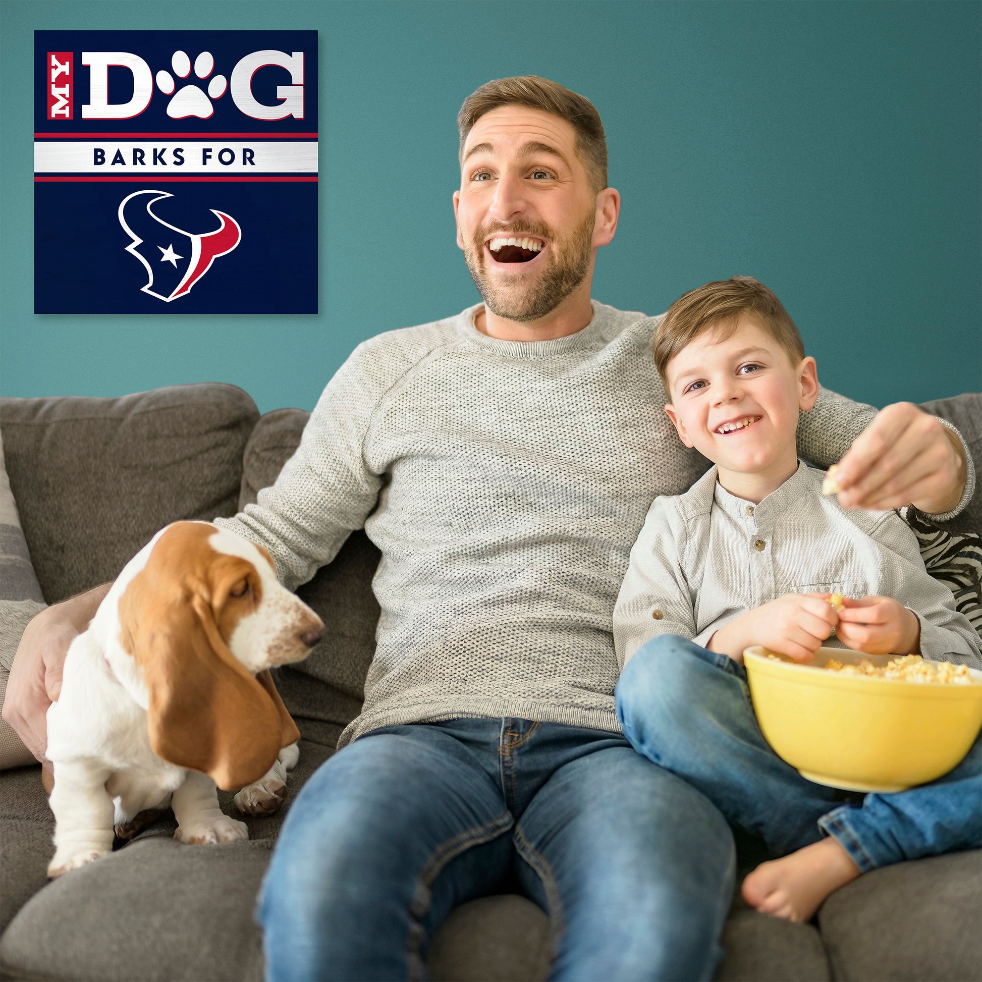 Houston Texans my dog art sign