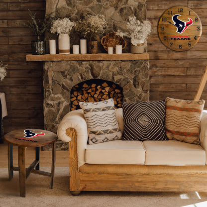 Houston Texans whiskey barrel end table lifestyle