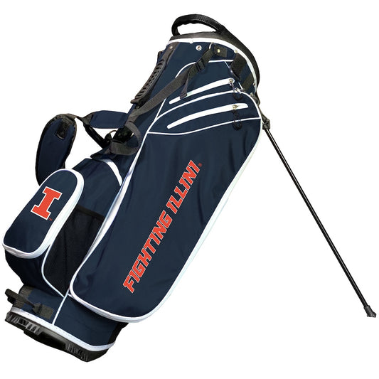 NCAA Illinois Fighting Illini Golf Bag with Built in Stand BIRDIE style