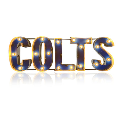 Indianapolis Colts lighted metal sign
