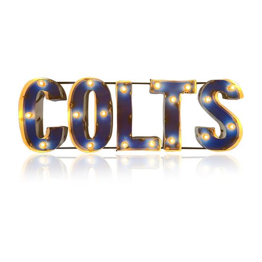 Indianapolis Colts lighted metal sign