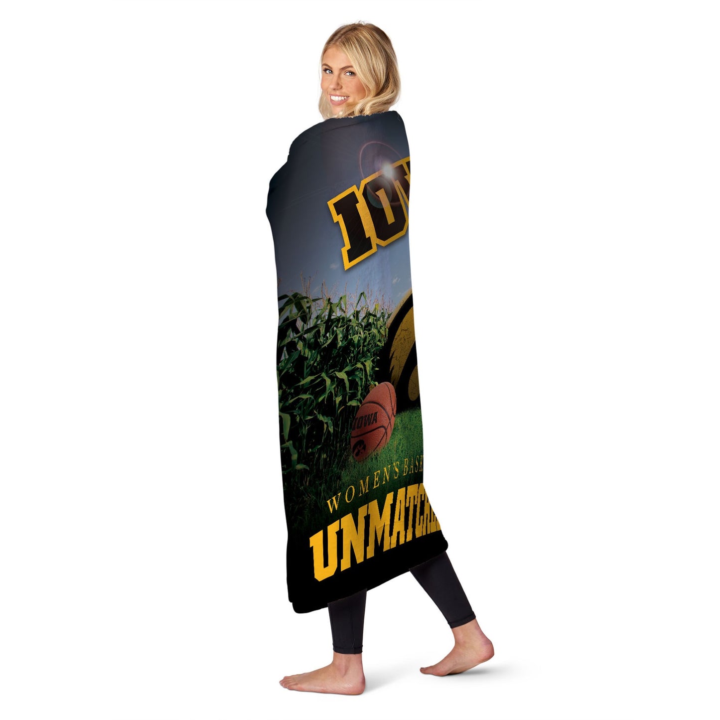 Iowa Hawkeyes womens college basketball team blanket 2