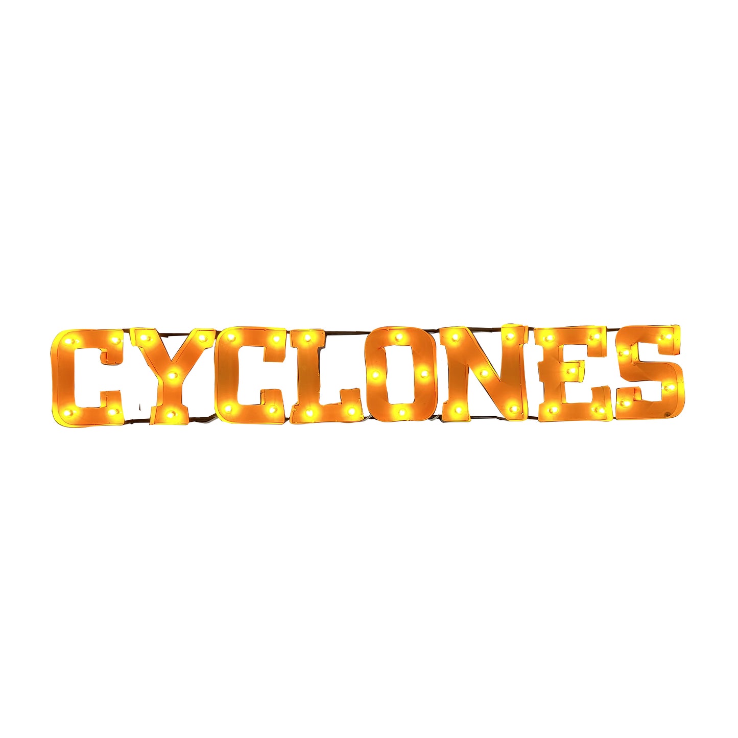 Iowa State Cyclones lighted metal sign