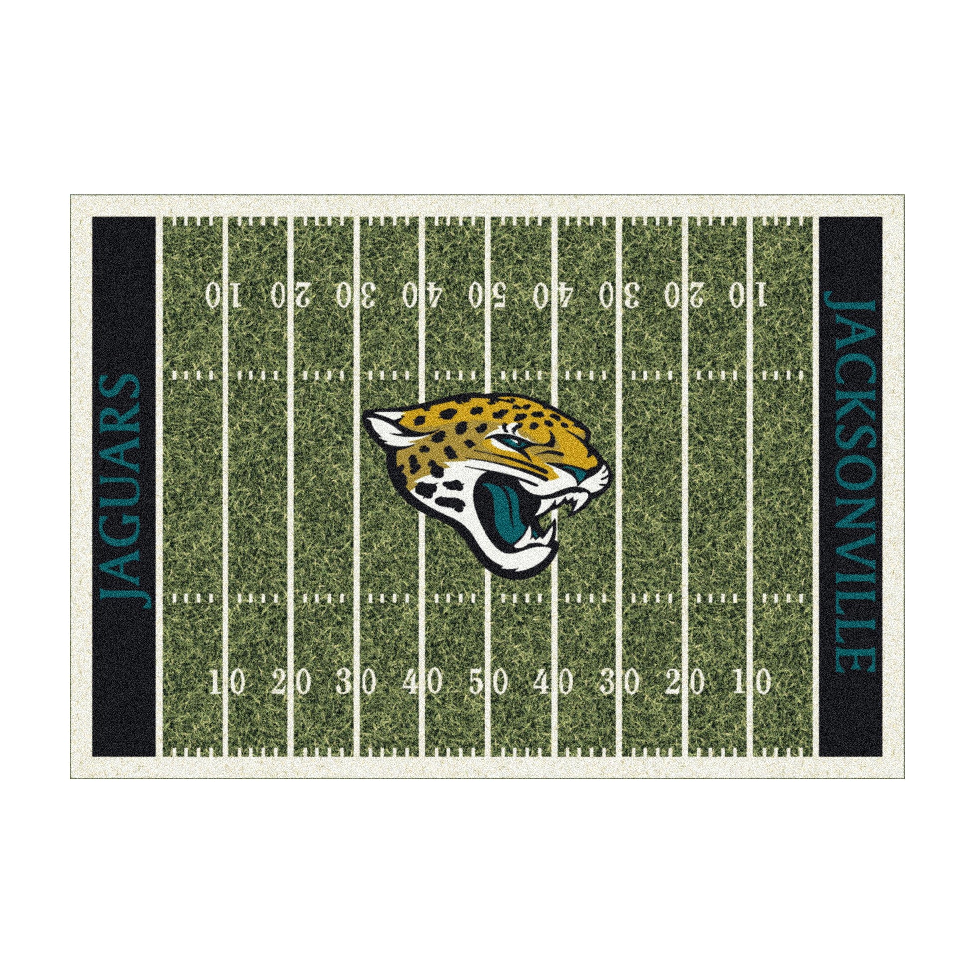 Jacksonville Jaguars home field style area rug