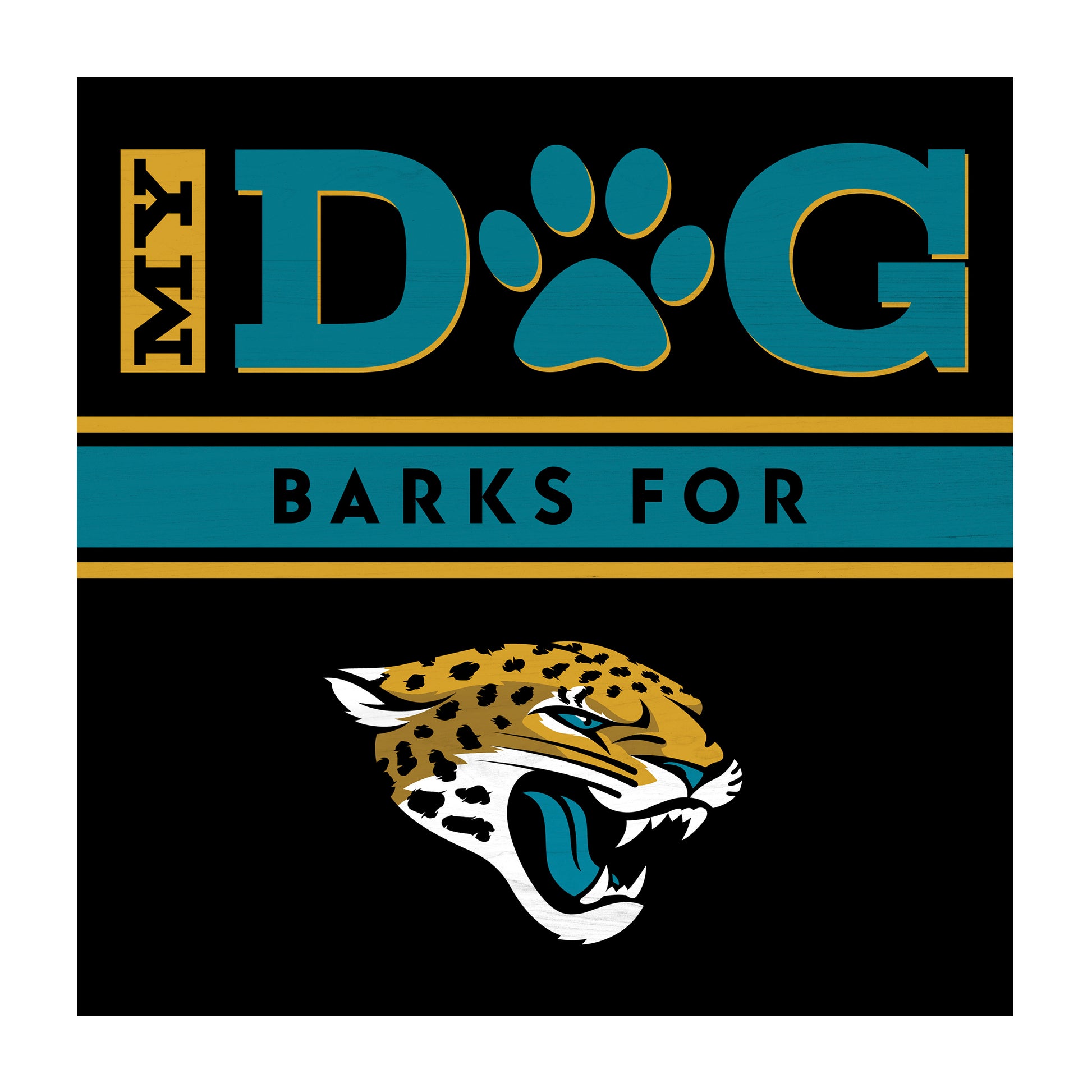 Jacksonville Jaguars dog sign