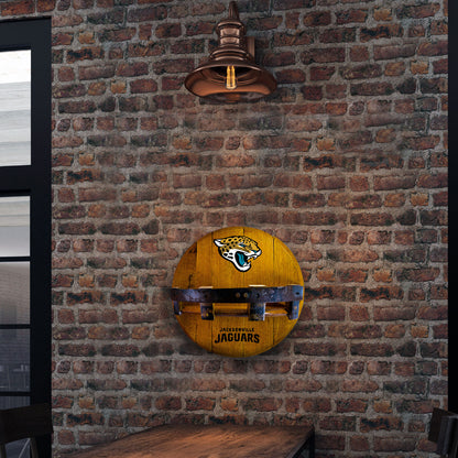 Jacksonville Jaguars whiskey barrel shelf lifestyle