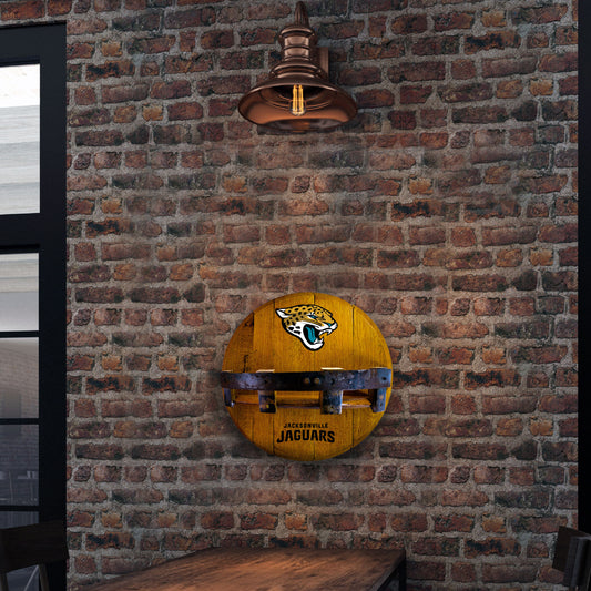 Jacksonville Jaguars whiskey barrel shelf lifestyle