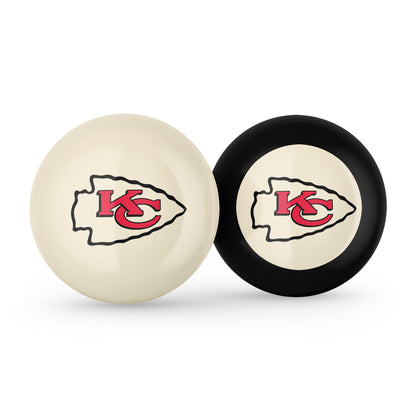 Kansas City Chiefs cue ball and 8 ball