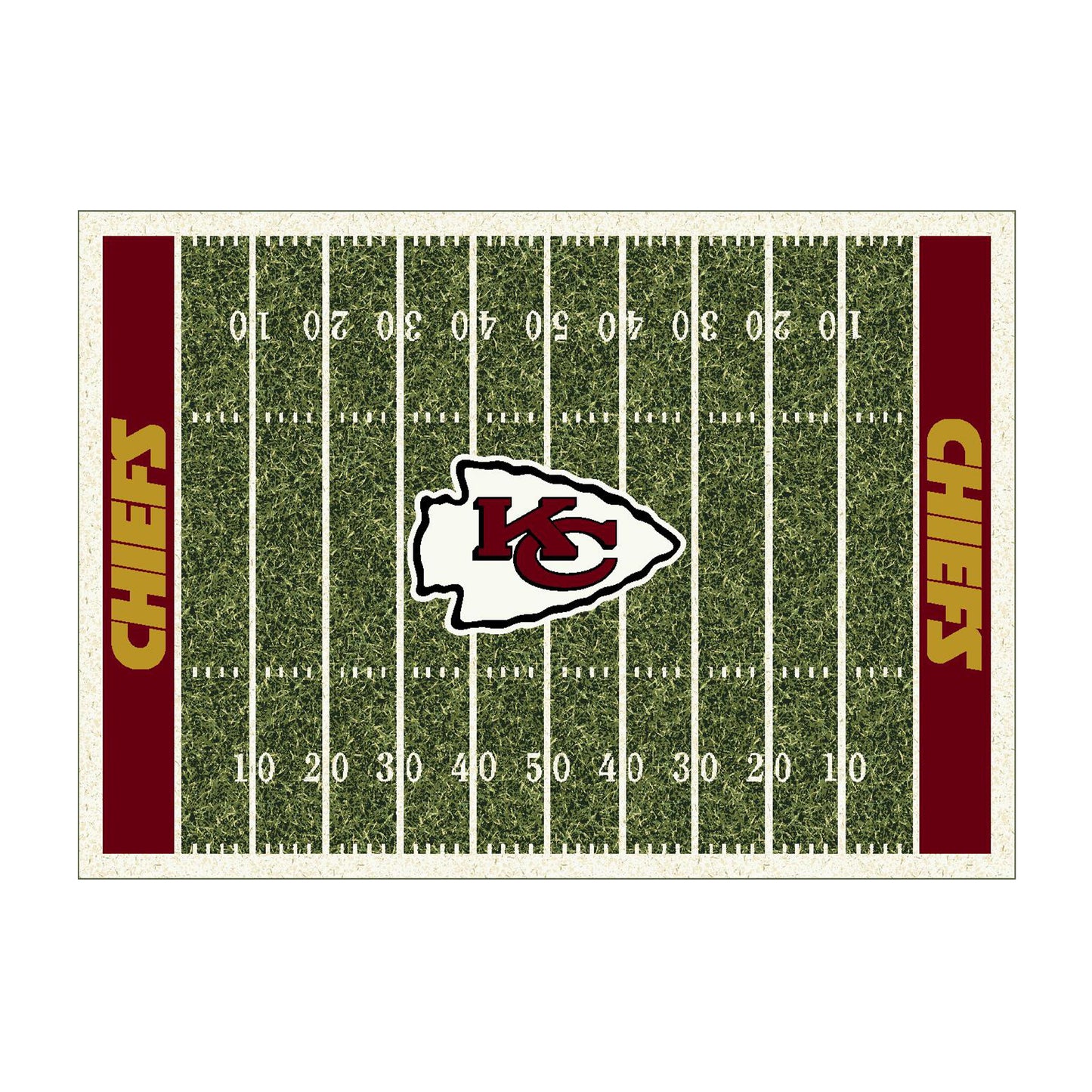 Kansas City Chiefs home field style area rug