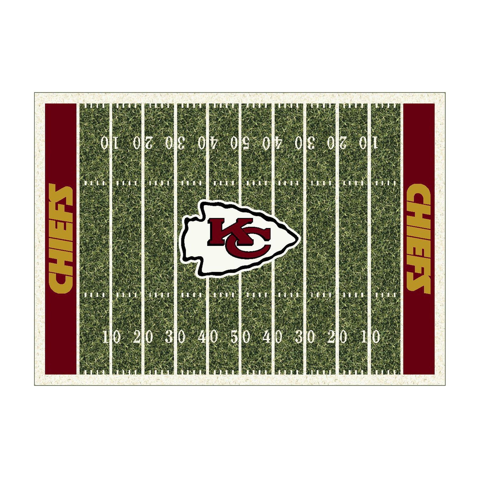 Kansas City Chiefs home field style area rug