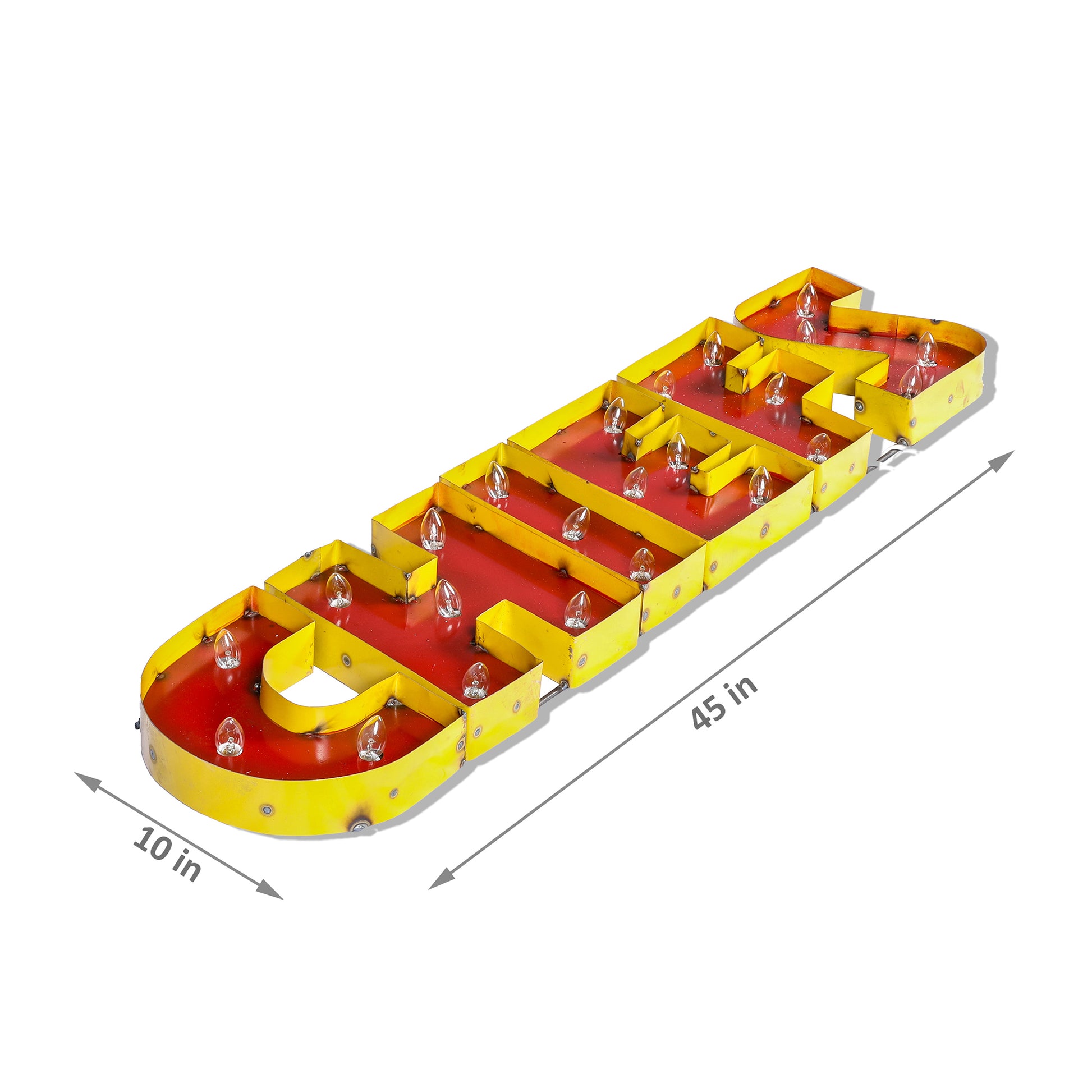 Kansas City Chiefs lighted metal retro sign