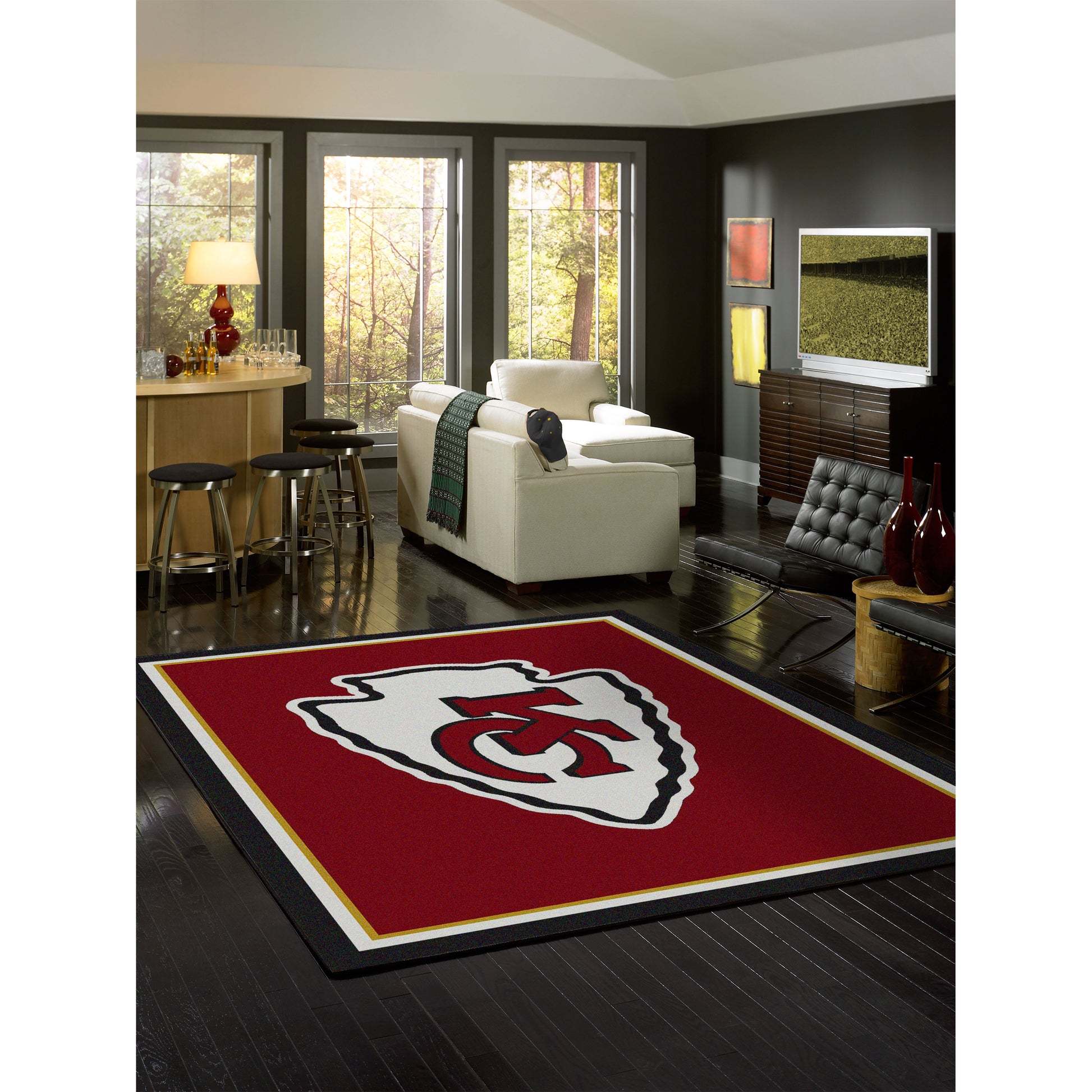 Kansas City Chiefs spirit style area rug life