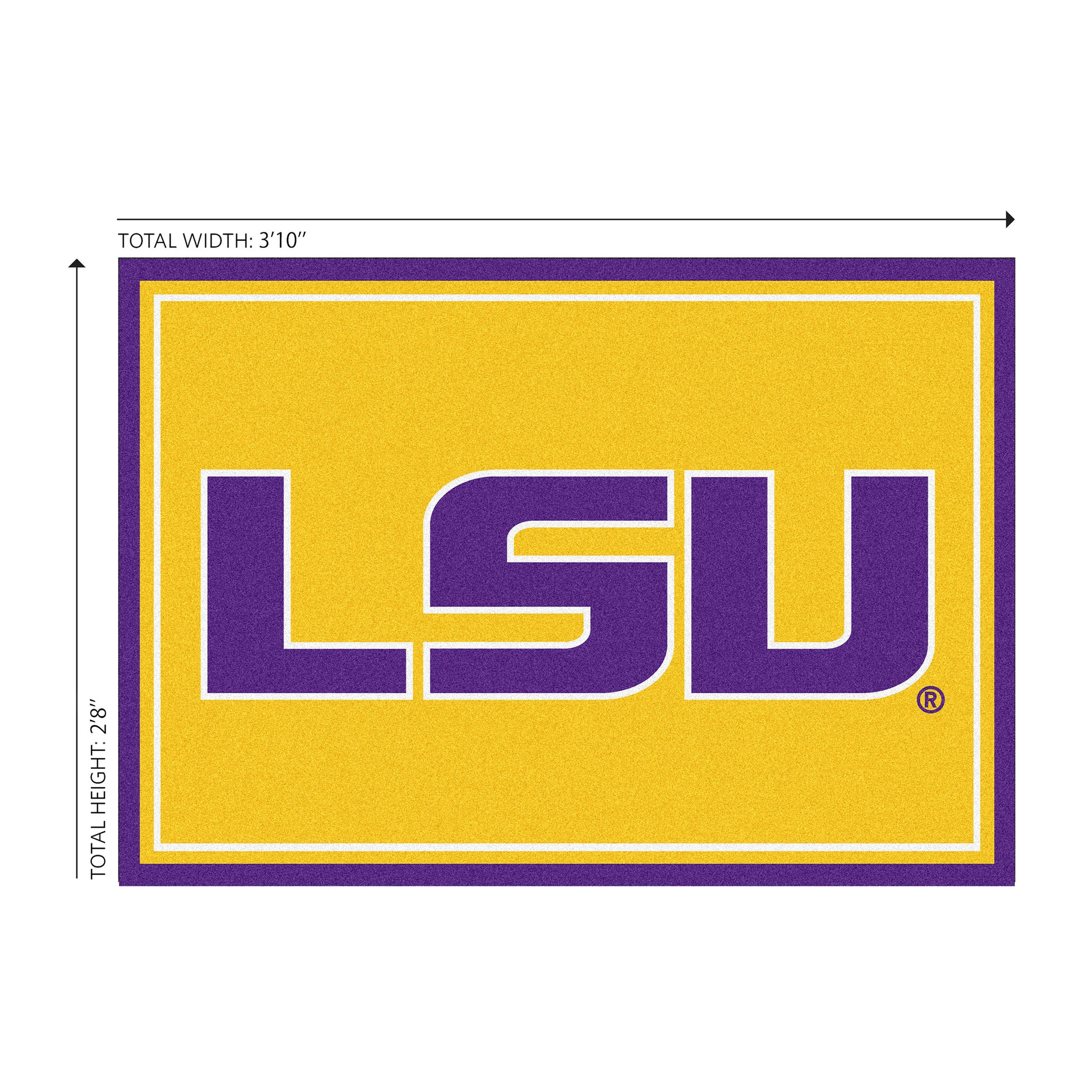 LSU Tigers Welcome Mat Dimensions