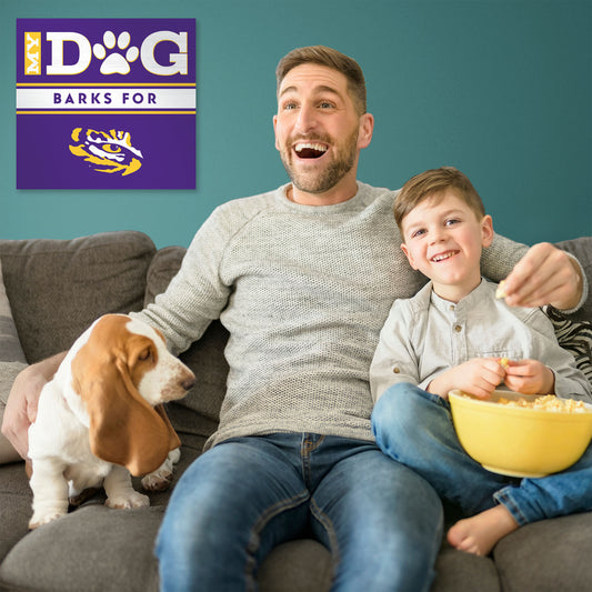 LSU Tigers my dog art sign
