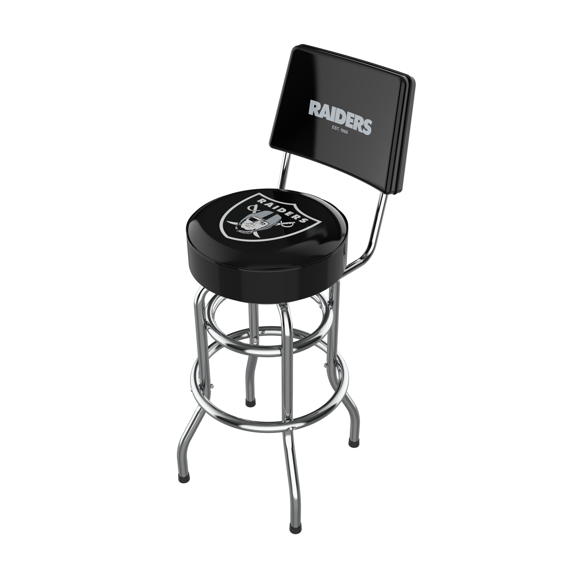 Las Vegas Raiders Chrome Barstool