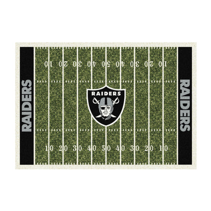 Las Vegas Raiders home field style area rug