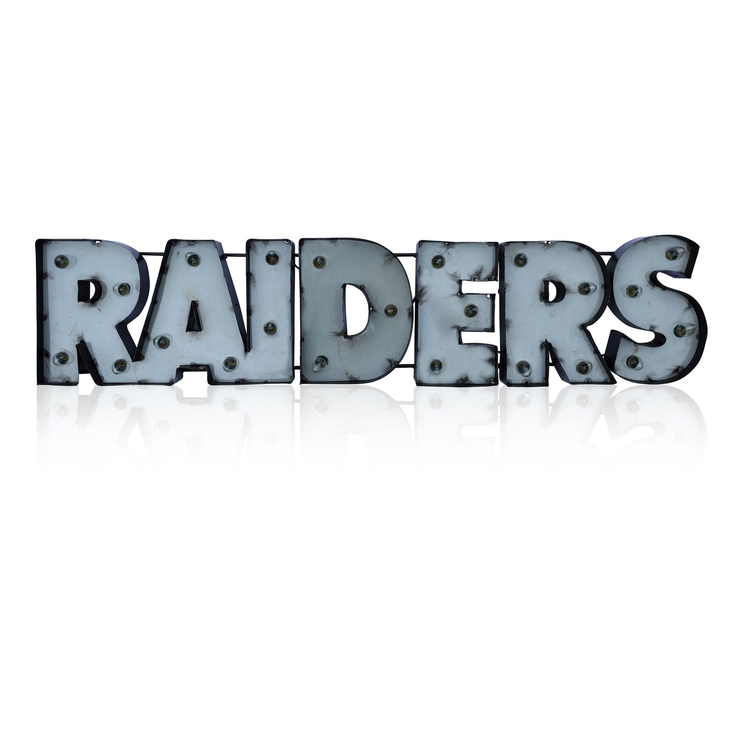 Las Vegas Raiders lighted metal sign
