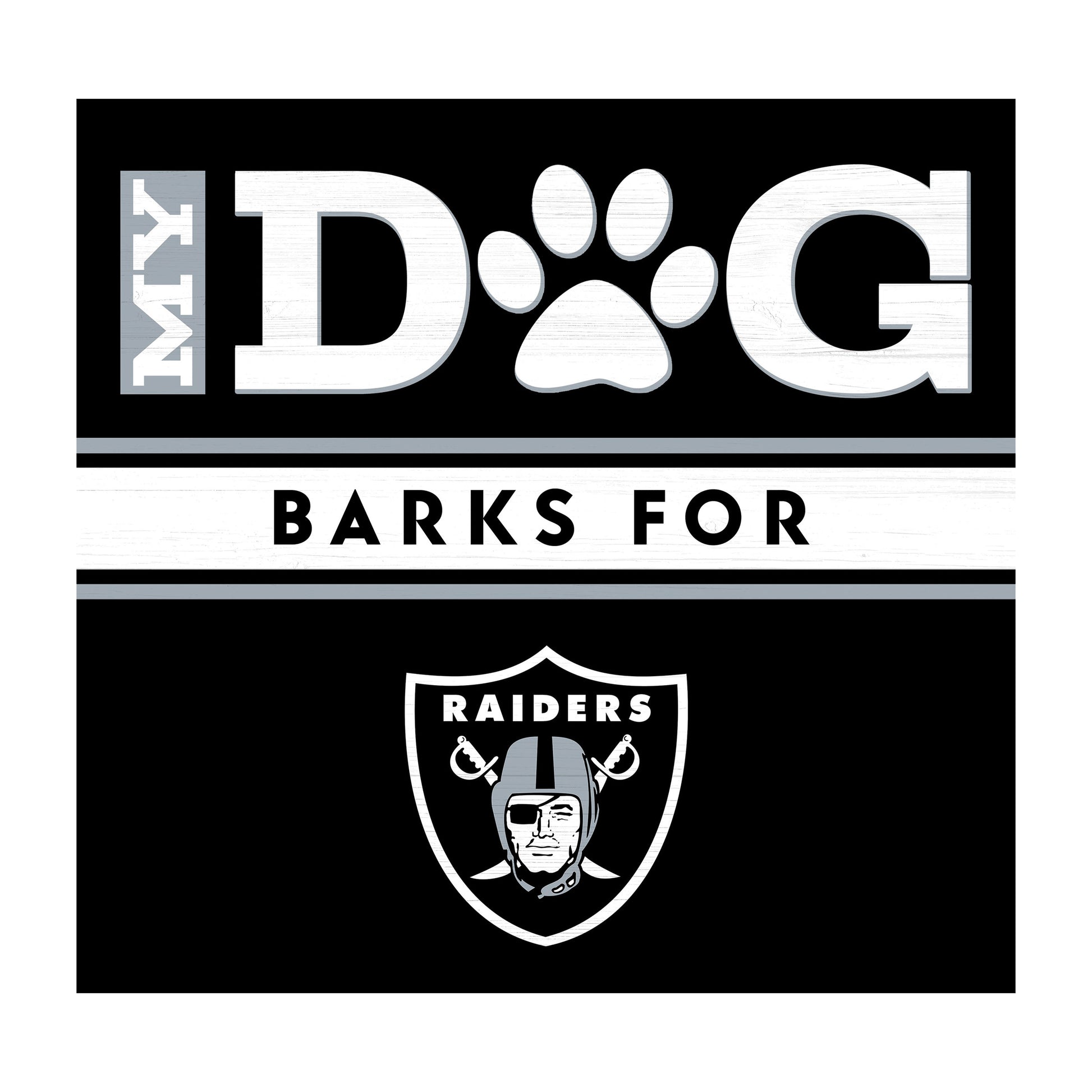 Las Vegas Raiders dog sign