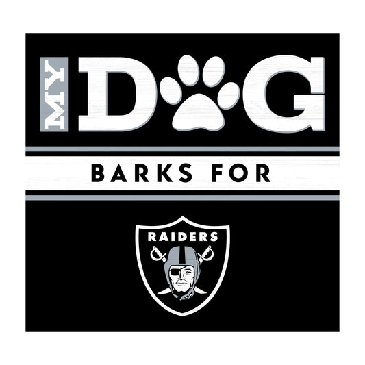 Las Vegas Raiders dog sign
