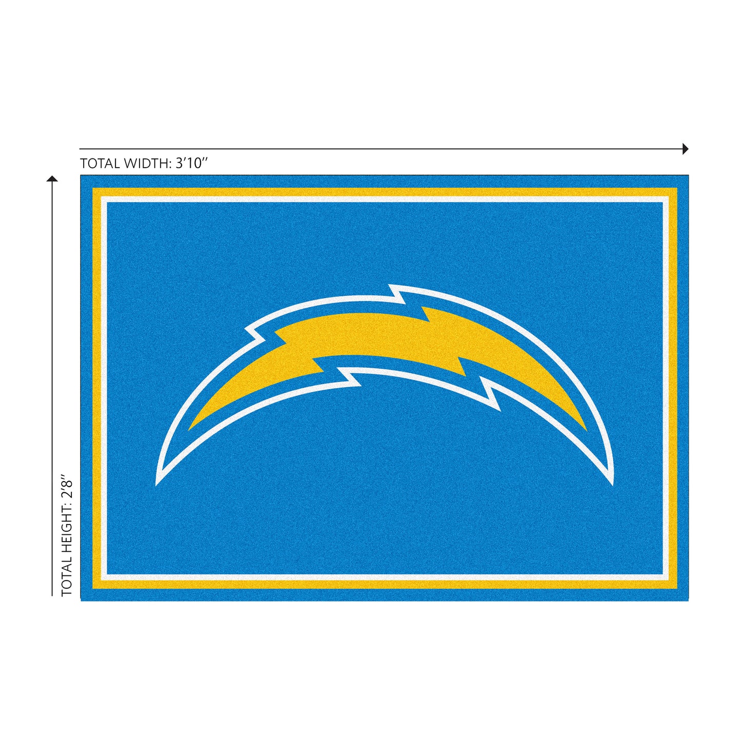 Los Angeles Chargers Welcome Mat Dimensions