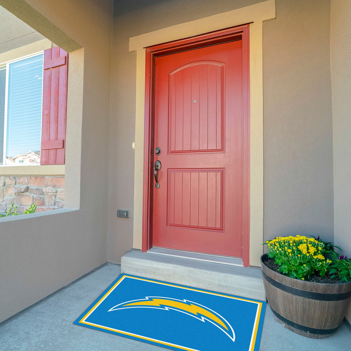 Los Angeles Chargers Front Door Mat