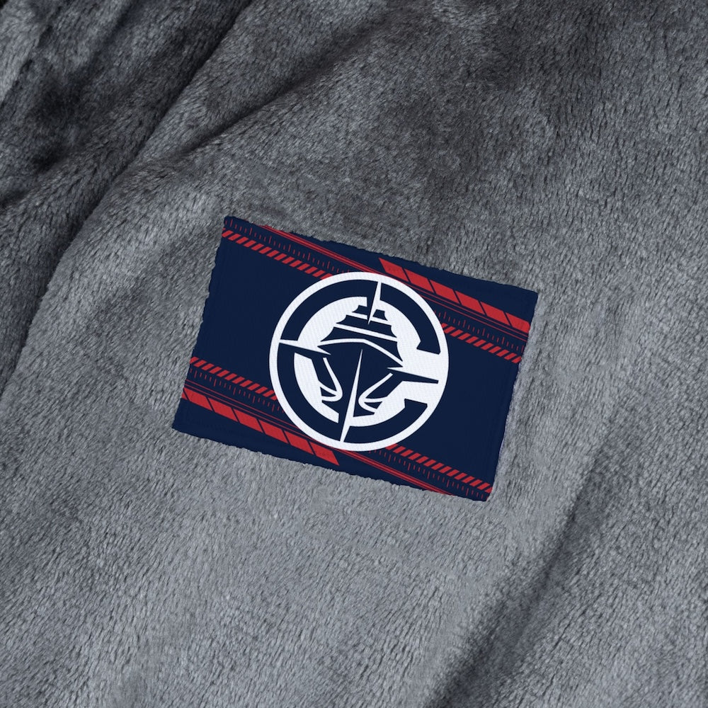 Los Angeles Clippers silk touch charcoal bathrobe logo patch