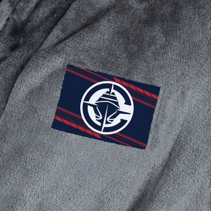 Los Angeles Clippers silk touch charcoal bathrobe logo patch
