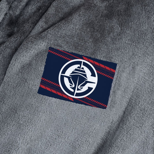 Los Angeles Clippers silk touch charcoal bathrobe logo patch