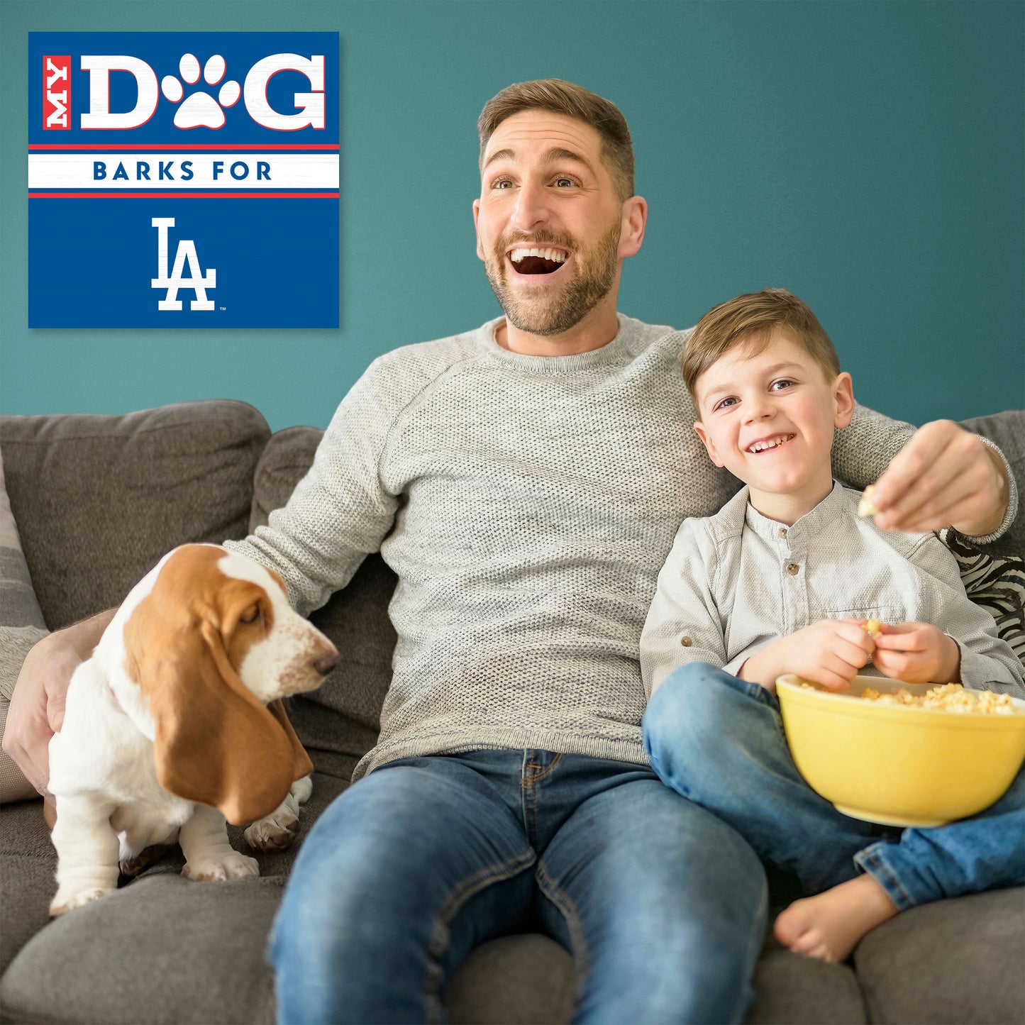 Los Angeles Dodgers my dog art sign