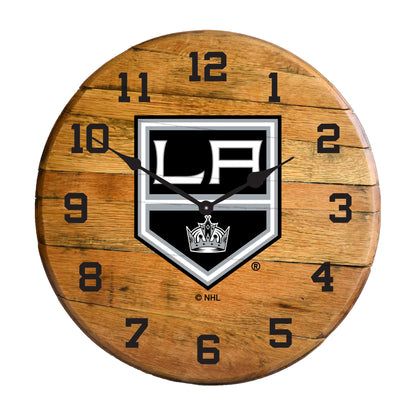 Los Angeles Kings whiskey barrel wall clock