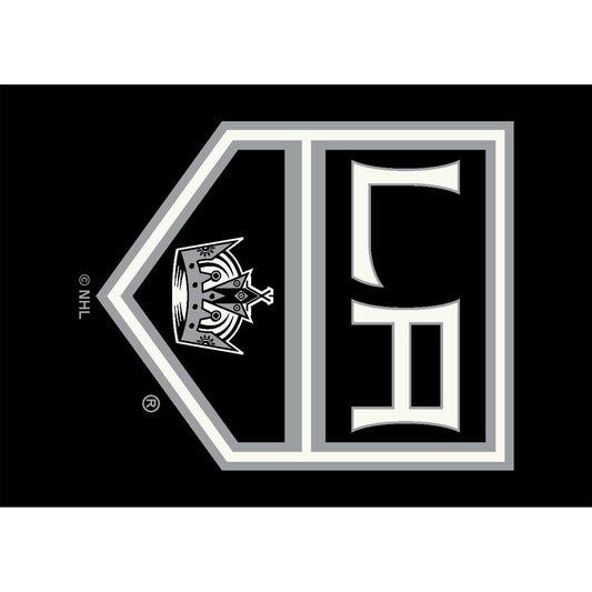 Los Angeles Kings distressed style area rug