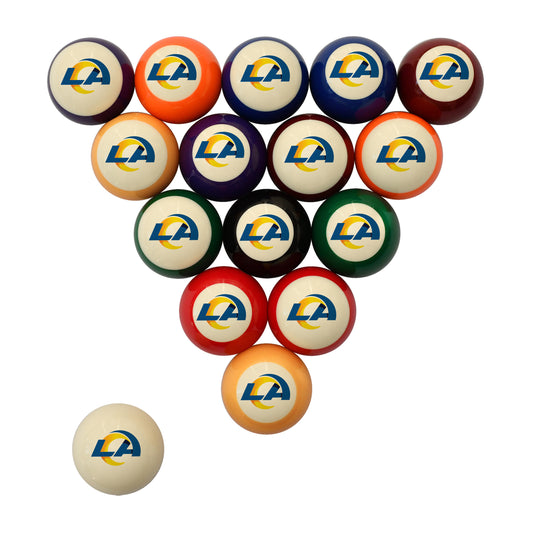 Los Angeles Rams logo billiards balls
