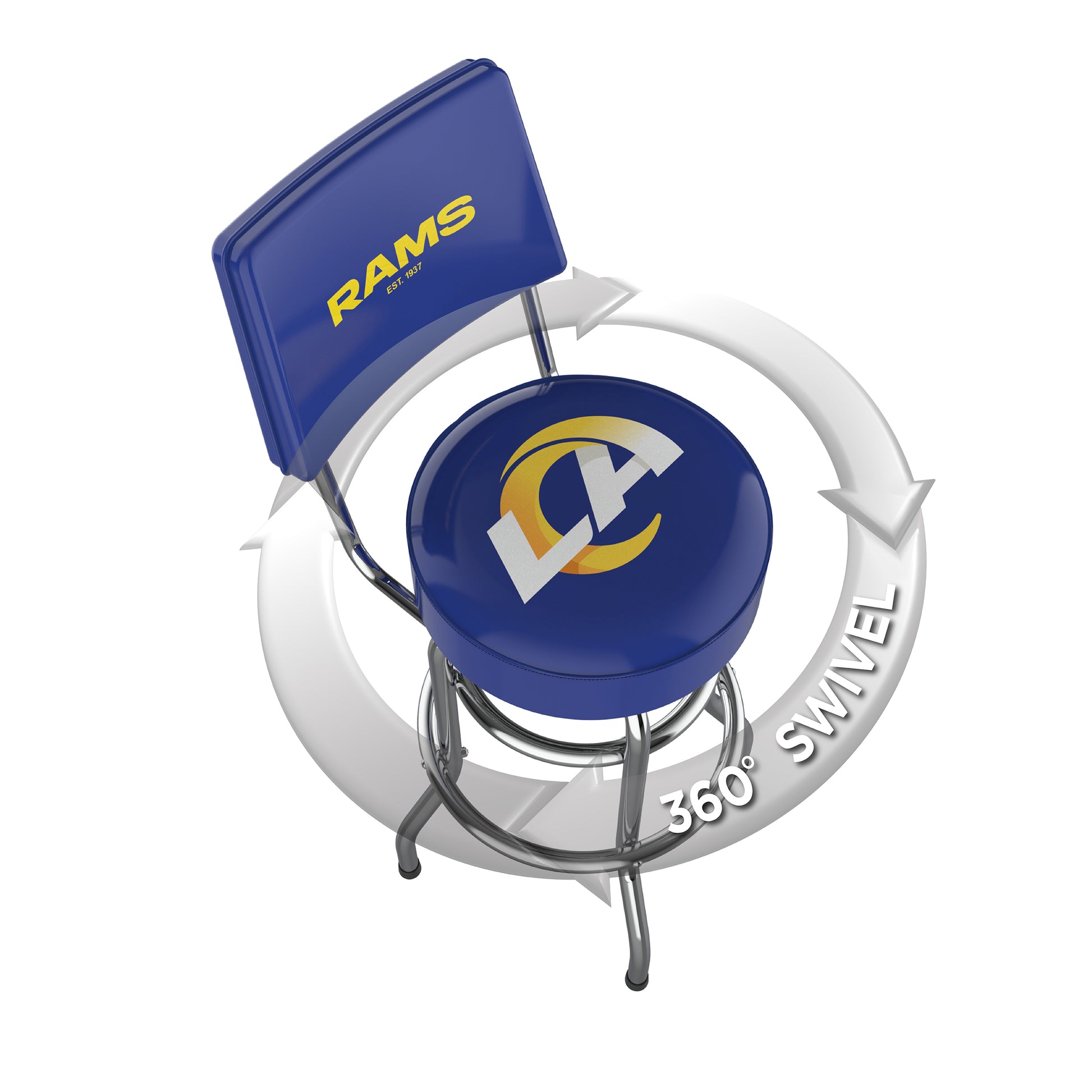 Los Angeles Rams Swivel Barstool