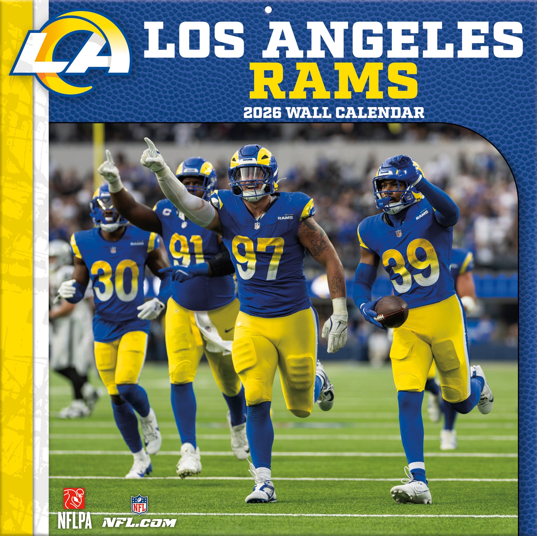Los Angeles Rams Team Photos Wall Calendar