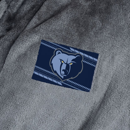 Memphis Grizzlies silk touch charcoal bathrobe logo patch