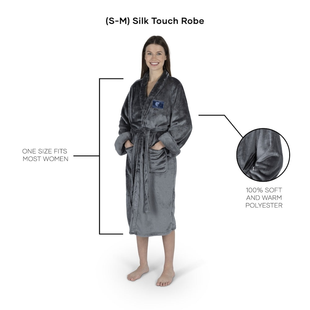 Memphis Grizzlies silk touch charcoal women bathrobe