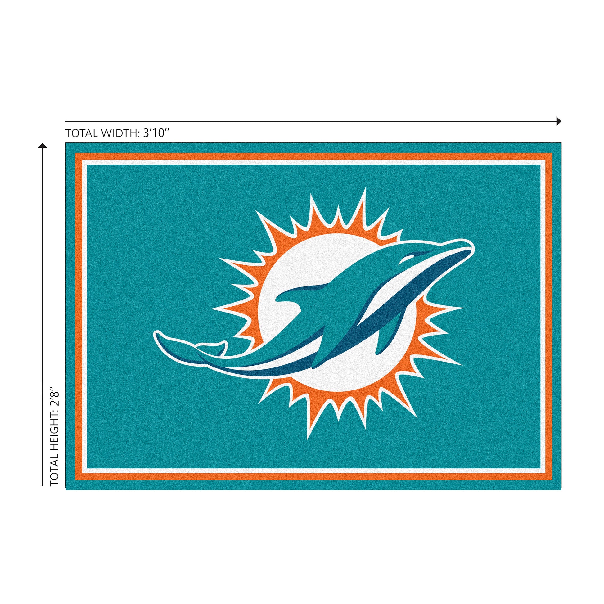 Miami Dolphins Welcome Mat Dimensions