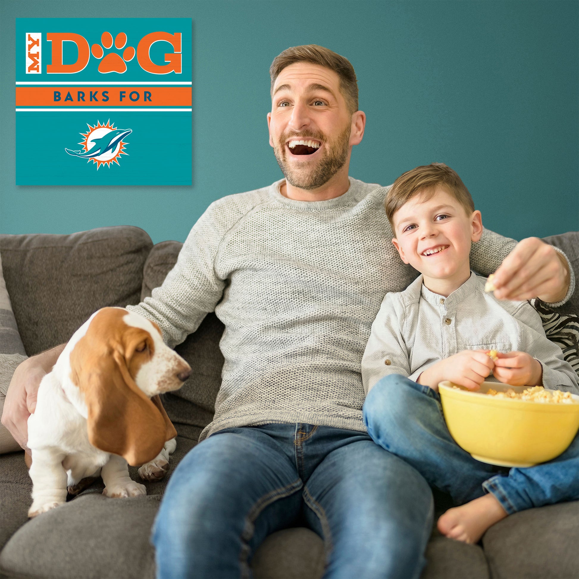 Miami Dolphins my dog art sign