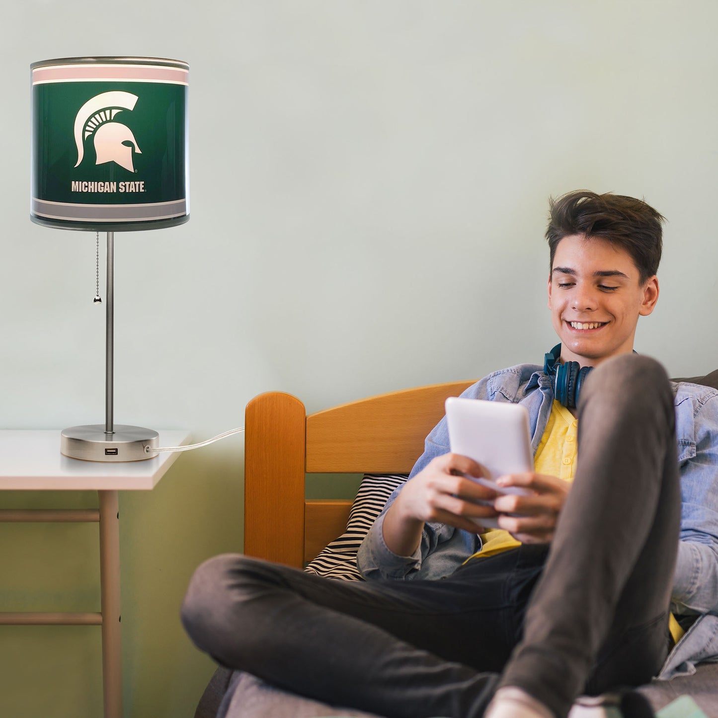 Michigan State Spartans reading lamp