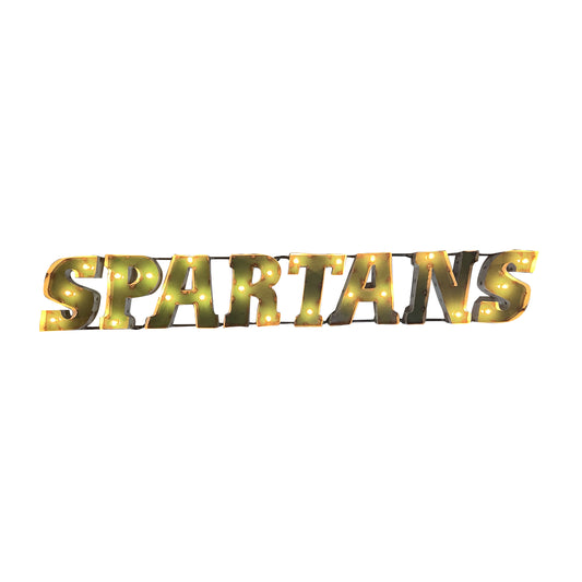 Michigan State Spartans lighted metal sign