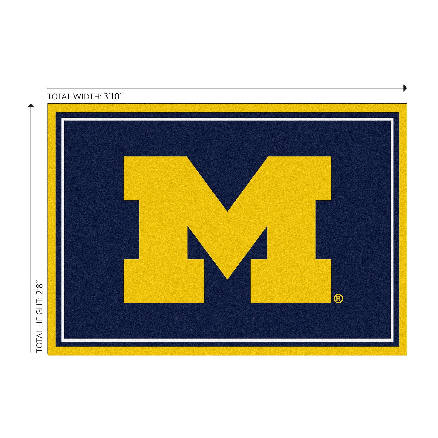 Michigan Wolverines Welcome Mat Dimensions
