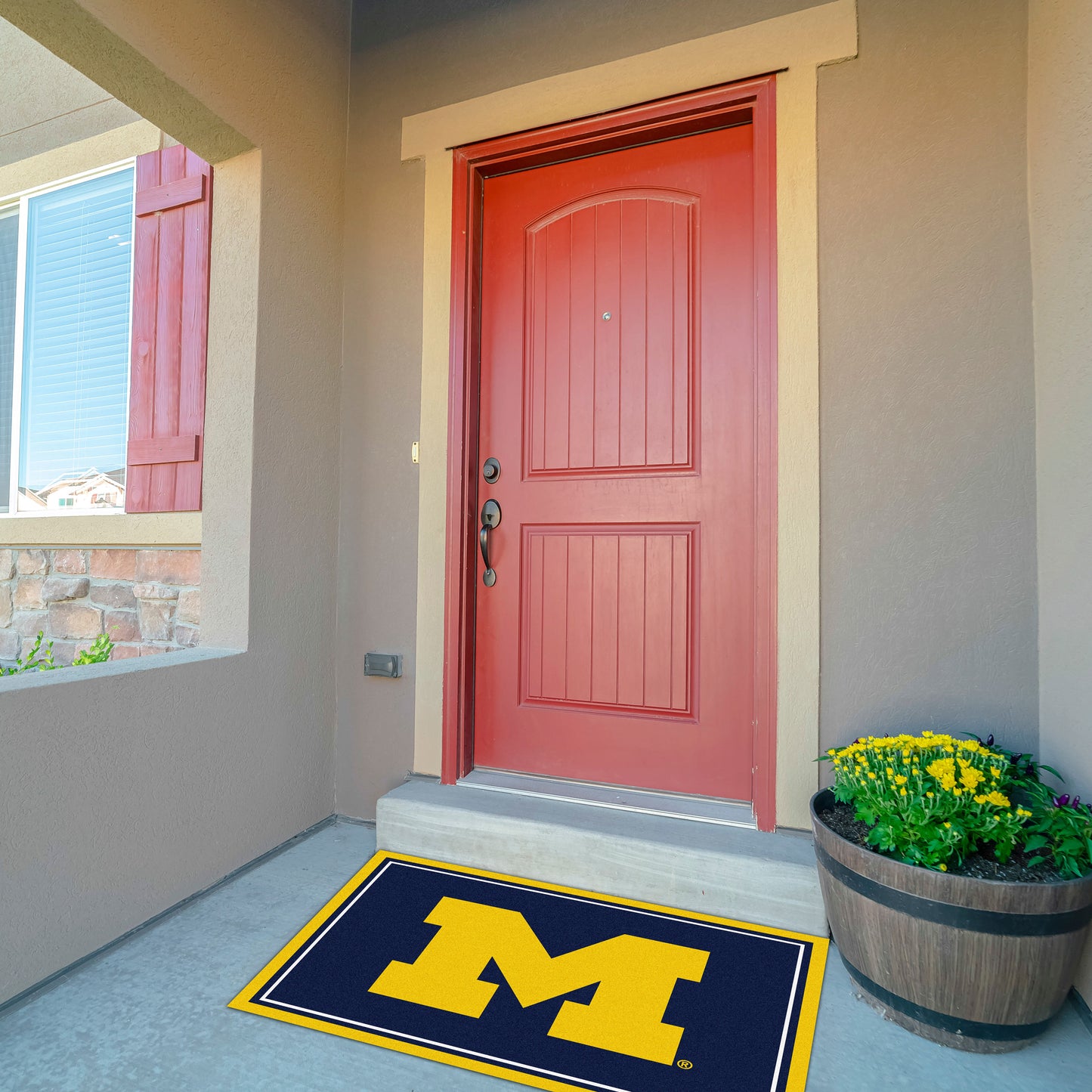 Michigan Wolverines Front Door Mat