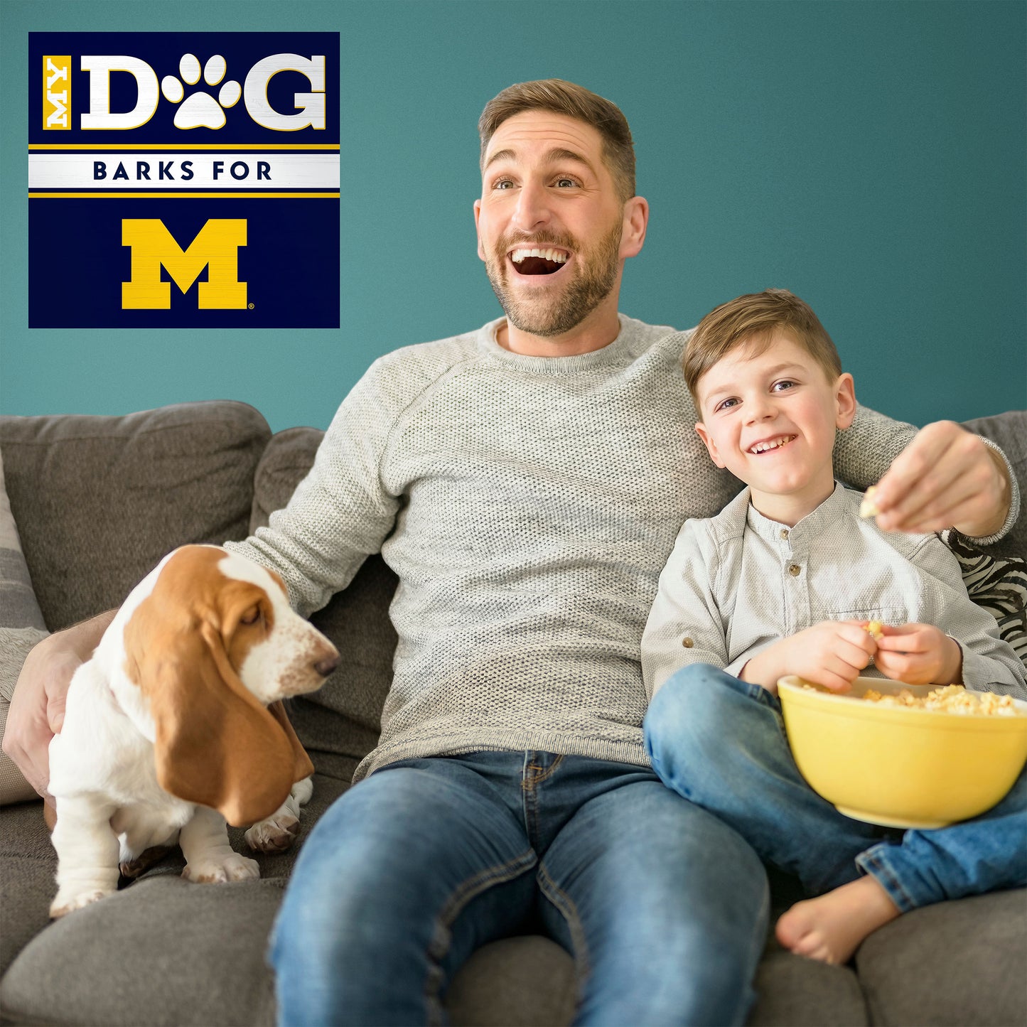 Michigan Wolverines my dog art sign
