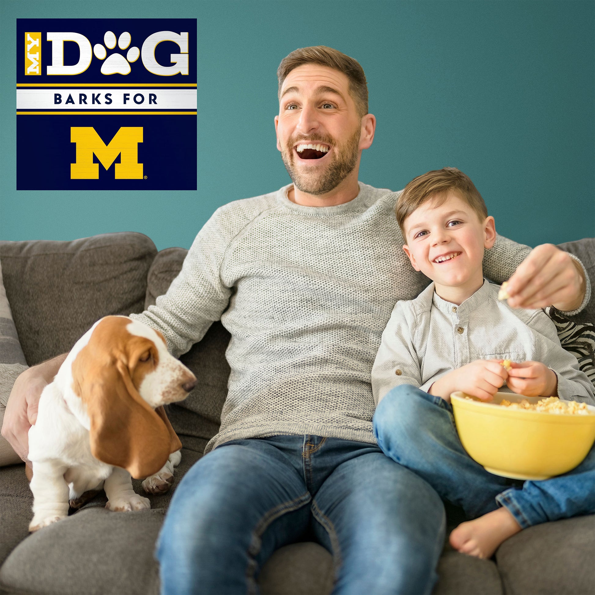 Michigan Wolverines my dog art sign
