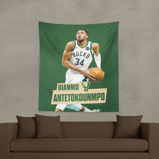 Milwaukee Bucks Giannis Antetokounmpo wall hanging