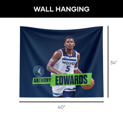 Minnesota Timberwolves Anthony Edwards wall hanging dimensions