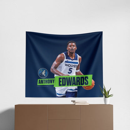 Minnesota Timberwolves Anthony Edwards large wall hanging