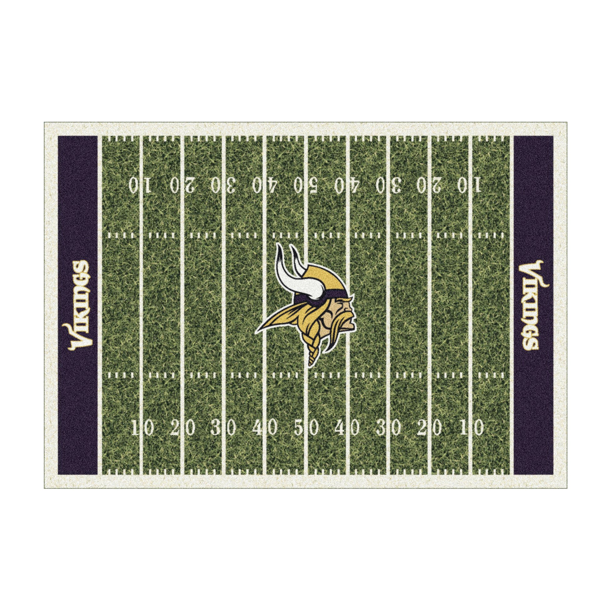 Minnesota Vikings home field style area rug